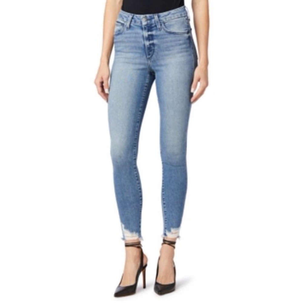 Joe's‎ Jeans Honey Curvy Skinny Ankle Jeans Wannabe Blue Size 27 Distressed